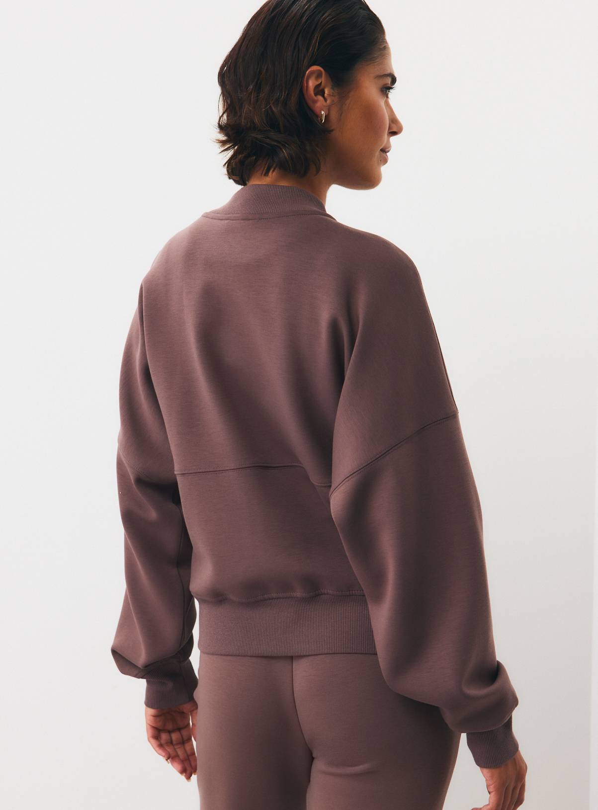 Purple Jersey Bomber Jacket XS - Image 4